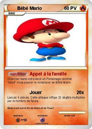 Pokemon Bébé Mario