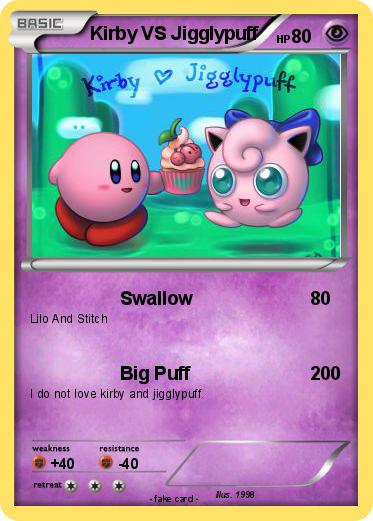 Pokemon Kirby VS Jigglypuff