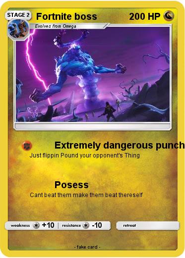 Pokemon Fortnite boss