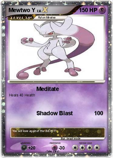 Pokemon Mewtwo Y