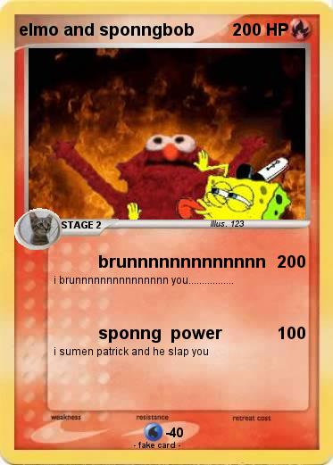 Pokemon elmo and sponngbob