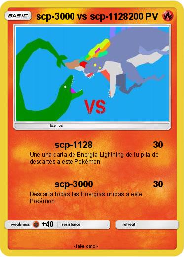 Pokemon scp-3000 vs scp-1128