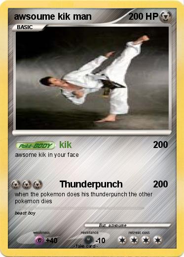 Pokemon awsoume kik man