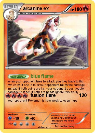 Pokemon arcanine ex