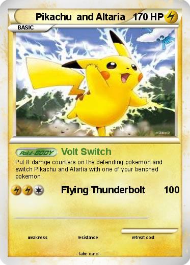 Pokemon Pikachu  and Altaria