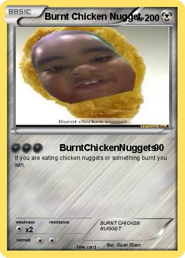 Pokemon Burnt Chicken Nugget