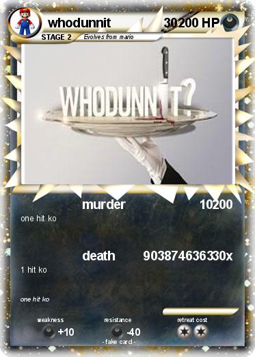 Pokemon whodunnit               30