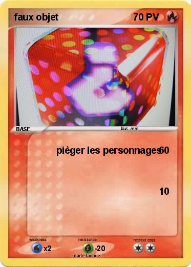 Pokemon faux objet