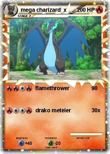 Pokemon mega charizard  x