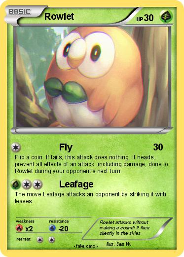 Pokemon Rowlet
