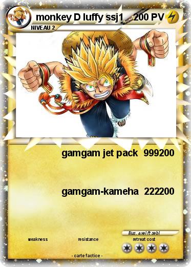 Pokemon monkey D luffy ssj1