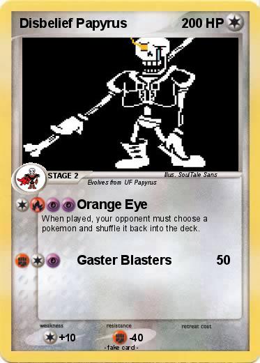 Pokemon Disbelief Papyrus