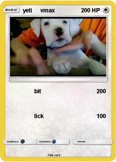Pokemon yeti     vmax