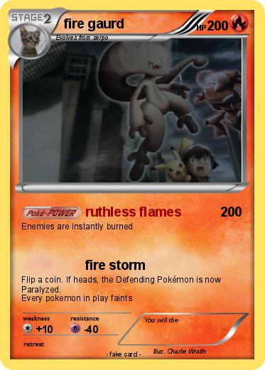 Pokemon fire gaurd