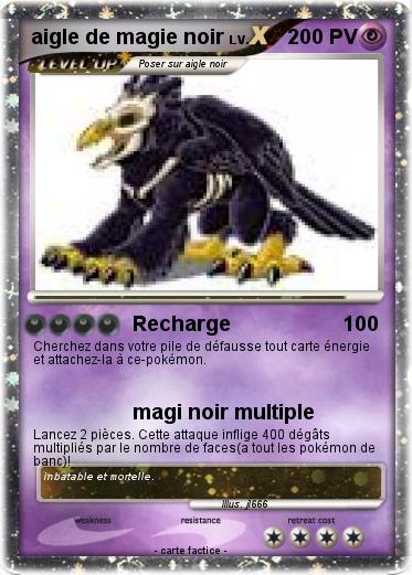 Pokemon aigle de magie noir