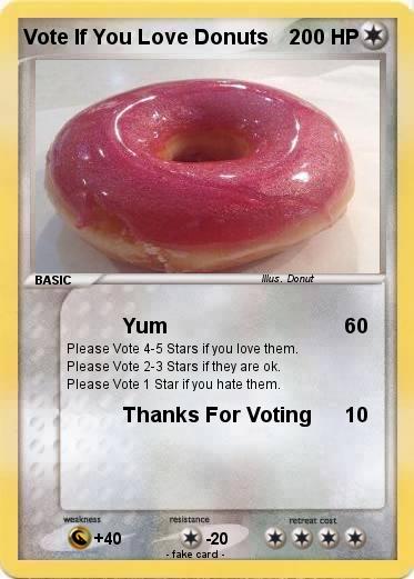 Pokemon Vote If You Love Donuts