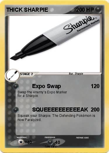 Pokemon THICK SHARPIE