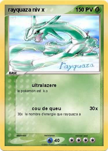 Pokemon rayquaza niv x