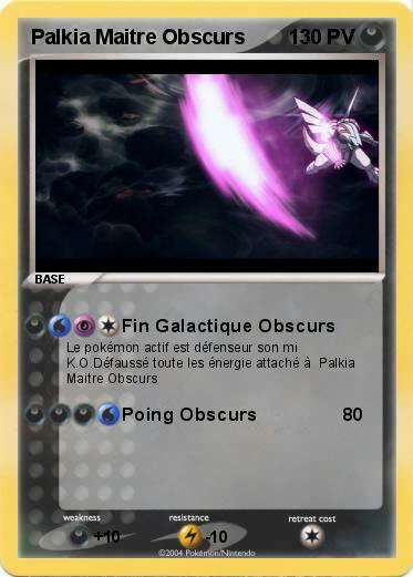 Pokemon Palkia Maitre Obscurs