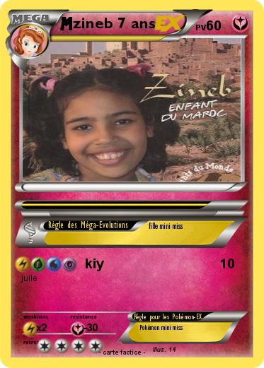 Pokemon zineb 7 ans