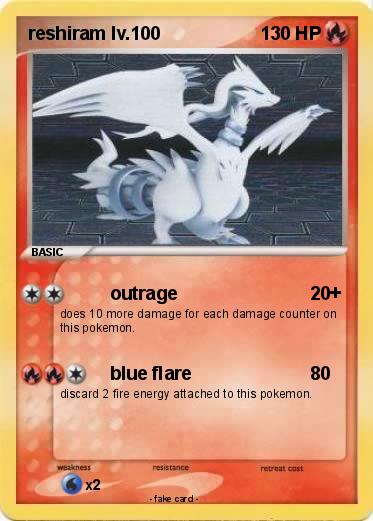 Pokemon reshiram lv.100