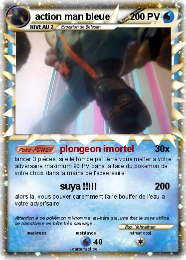 Pokemon action man bleue