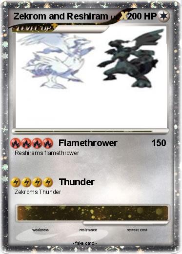 Pokemon Zekrom and Reshiram