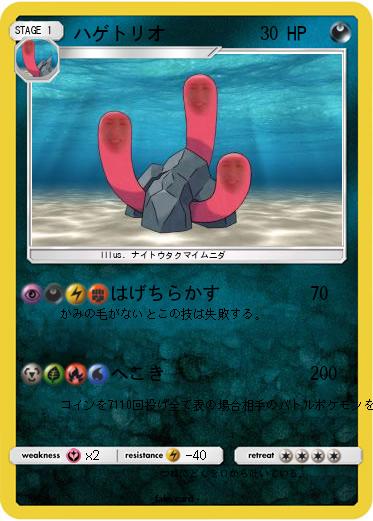Pokemon ハゲトリオ