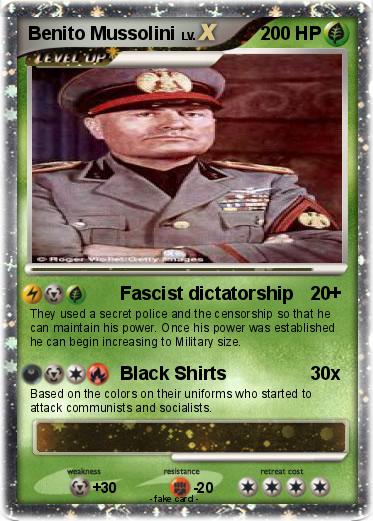 Pokemon Benito Mussolini