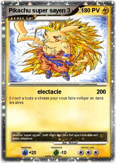 Pokemon Pikachu super sayen 3