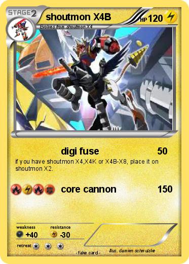 Pokemon shoutmon X4B