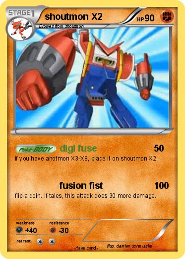 Pokemon shoutmon X2