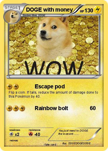 Pokemon DOGE with money