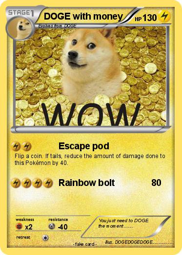 Pokemon DOGE with money