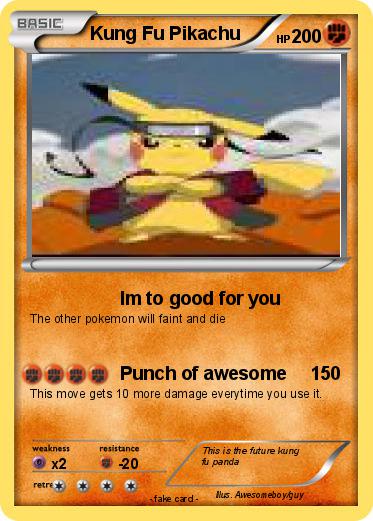 Pokemon Kung Fu Pikachu