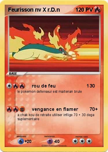 Pokemon Feurisson nv X r.D.n