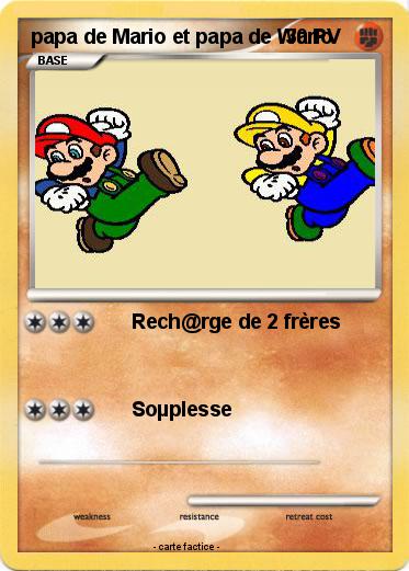 Pokemon papa de Mario et papa de Wario