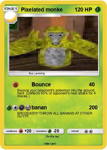 Pokemon Pixelated monke