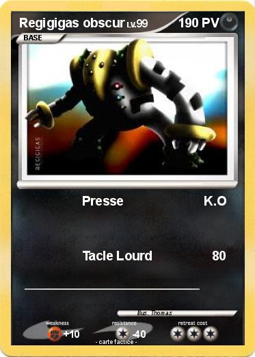 Pokemon Regigigas obscur