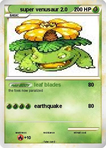 Pokemon super venusaur 2.0