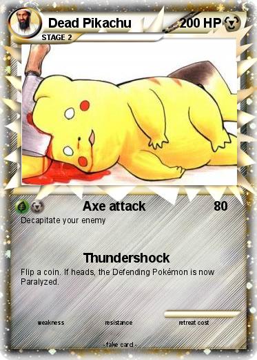 Pokemon Dead Pikachu
