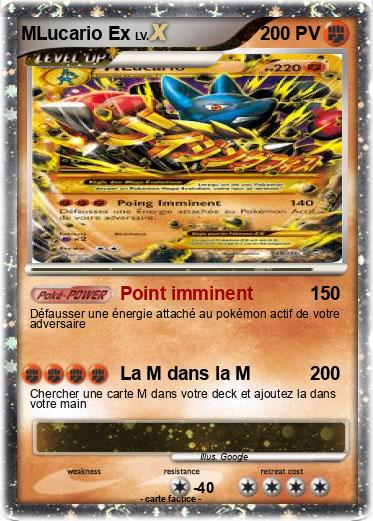 Pokemon MLucario Ex