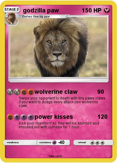Pokemon godzilla paw