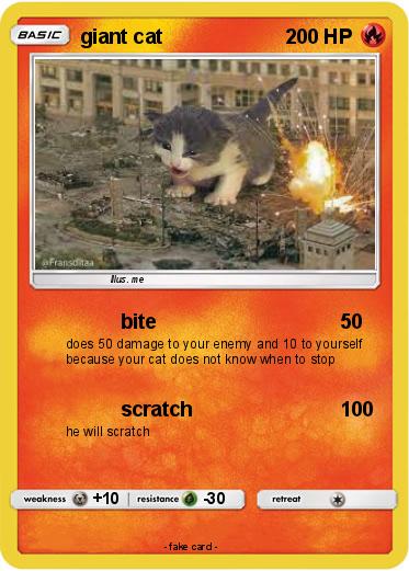 Pokemon giant cat