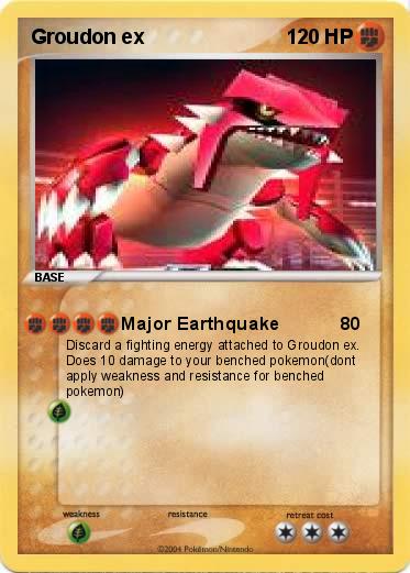 Pokemon Groudon ex 