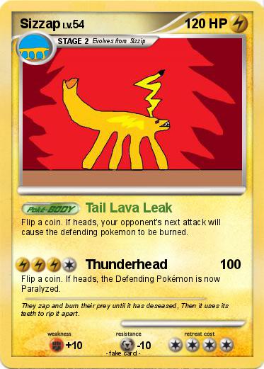 Pokemon Sizzap