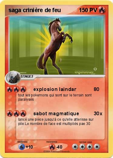 Pokemon saga crinière de feu                                                               1