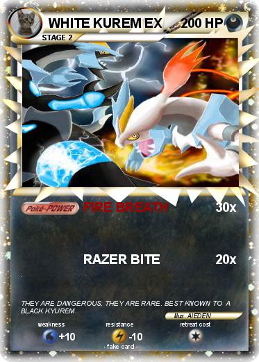 Pokemon WHITE KUREM EX