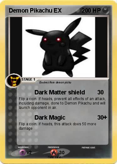 Pokemon Demon Pikachu EX