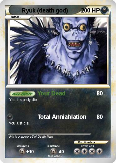 Pokemon Ryuk (death god)